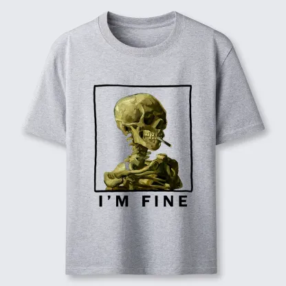 Tokyo-Tiger Skeleton Says Im Fine Classic T-Shirt