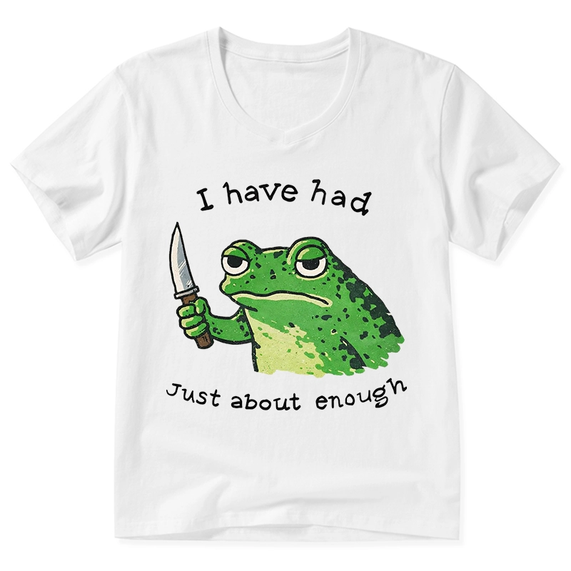 Tokyo-Tiger Impatient Frog V-Neck Classic T-Shirt