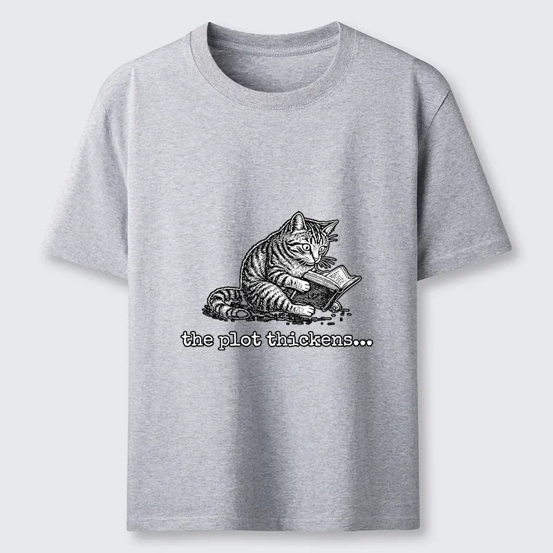 Tokyo-Tiger Meme Cat Reading Mystery Book Classic T-Shirt