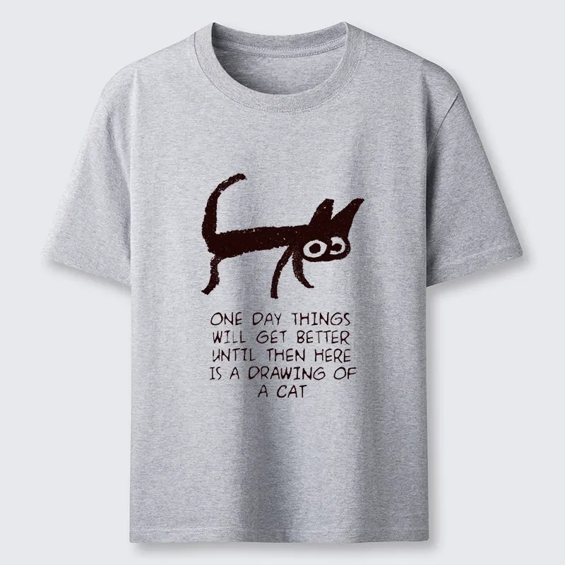 Tokyo-Tiger Cat Cheer Up Drawing Classic T-Shirt