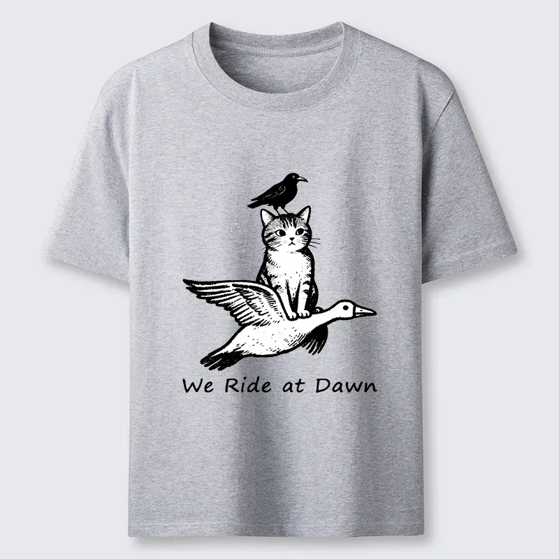 Tokyo-Tiger Funny We Ride At Dawn Classic T-Shirt