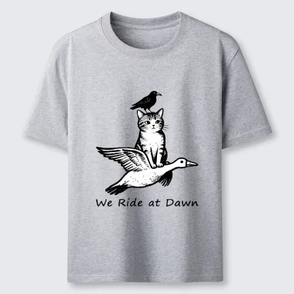 Tokyo-Tiger Funny We Ride At Dawn Classic T-Shirt