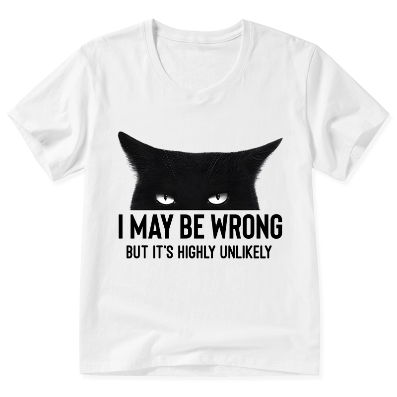 Tokyo-Tiger Cat Can Do No Wrong V-Neck Classic T-Shirt