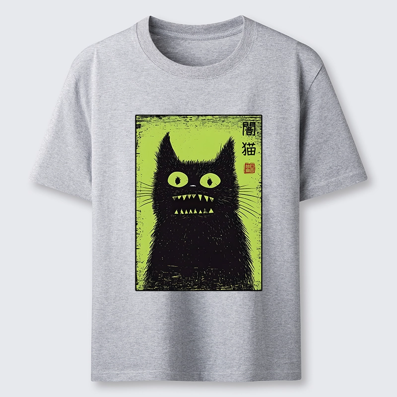 Tokyo-Tiger Spooky Black Cat Japanese Classic T-Shirt