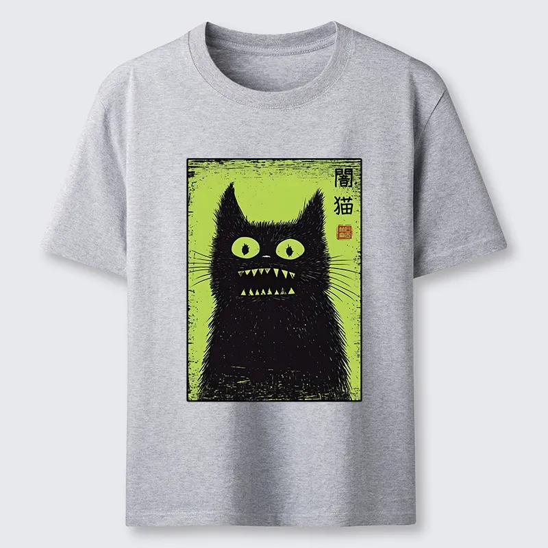 Tokyo-Tiger Spooky Black Cat Japanese Classic T-Shirt
