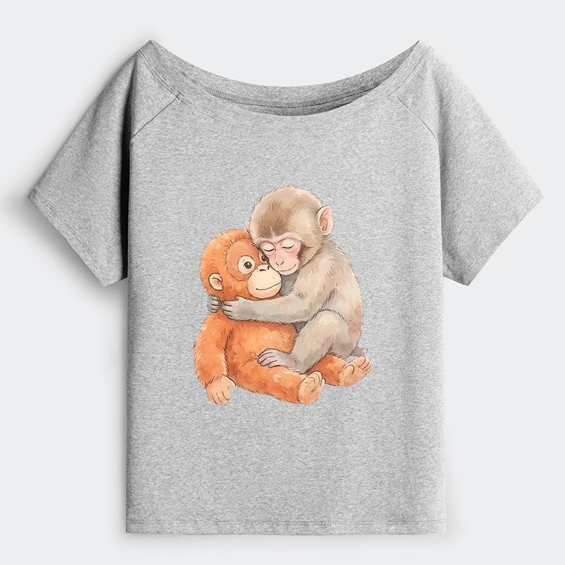 Tokyo-Tiger Poor Punch Off Shoulder T-Shirt