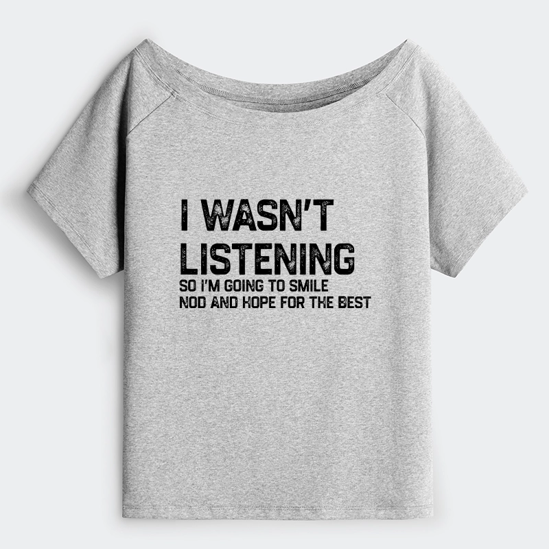 Tokyo-Tiger Indifferent To Everything Off Shoulder T-Shirt