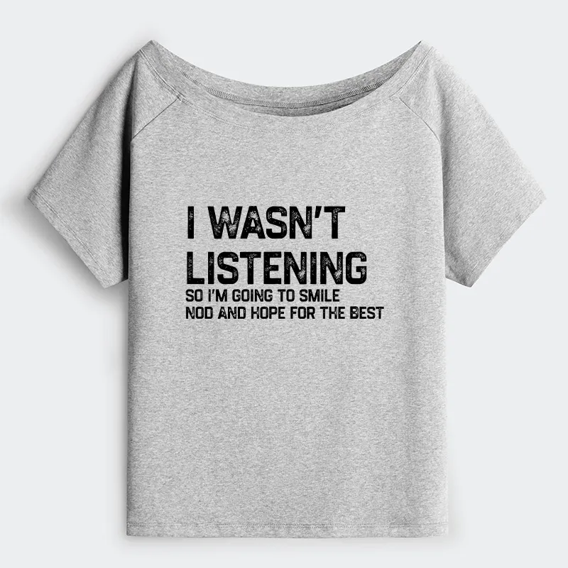 Tokyo-Tiger Indifferent To Everything Off Shoulder T-Shirt