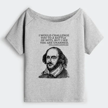 Tokyo-Tiger Your Intelligence Is Inferior To Mine Off Shoulder T-Shirt