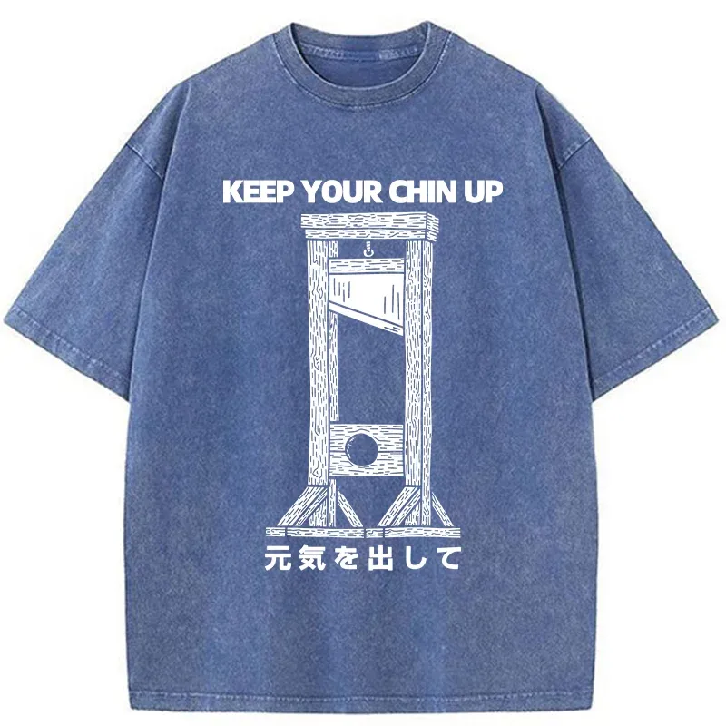 Tokyo-Tiger Keep Your Chin Up Washed T-Shirt