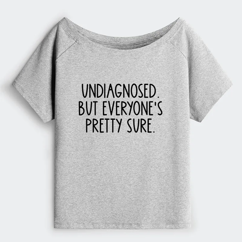 Tokyo-Tiger Self-diagnosed Illness Funny Off Shoulder T-Shirt