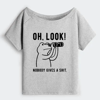 Tokyo-Tiger Frog of Indifference Off Shoulder T-Shirt