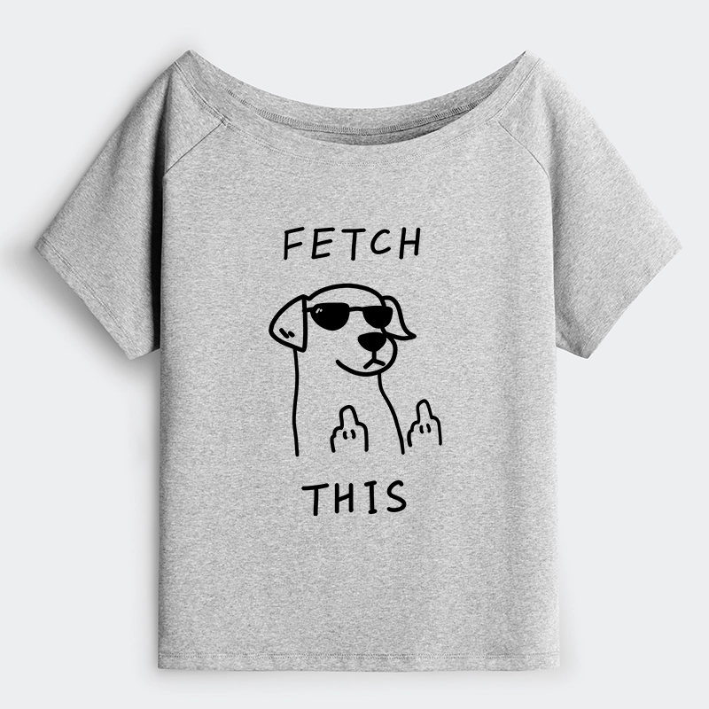 Tokyo-Tiger Rebellious Dog Off Shoulder T-Shirt