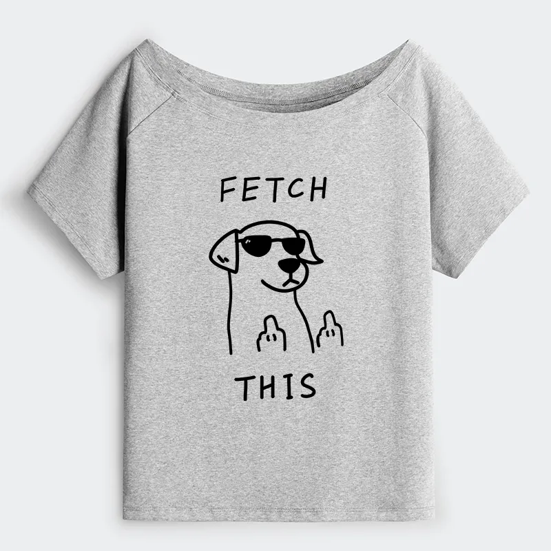 Tokyo-Tiger Rebellious Dog Off Shoulder T-Shirt