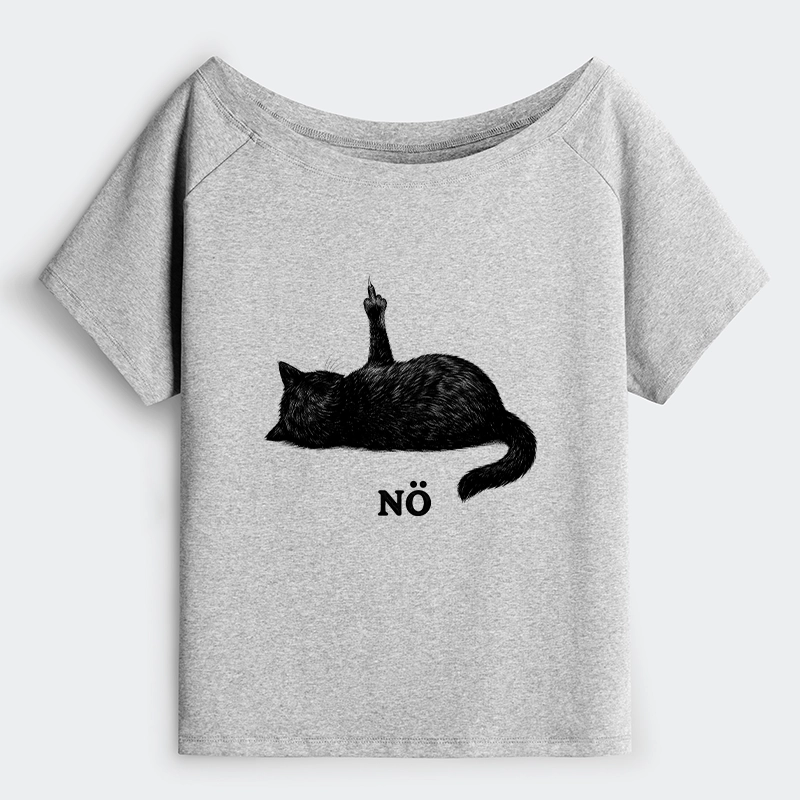 Tokyo-Tiger Cat Refused Off Shoulder T-Shirt