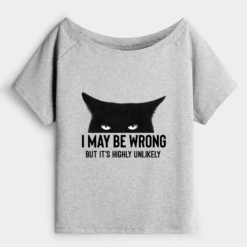 Tokyo-Tiger Cat Can Do No Wrong Off Shoulder T-Shirt