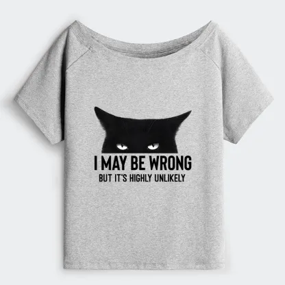 Tokyo-Tiger Cat Can Do No Wrong Off Shoulder T-Shirt