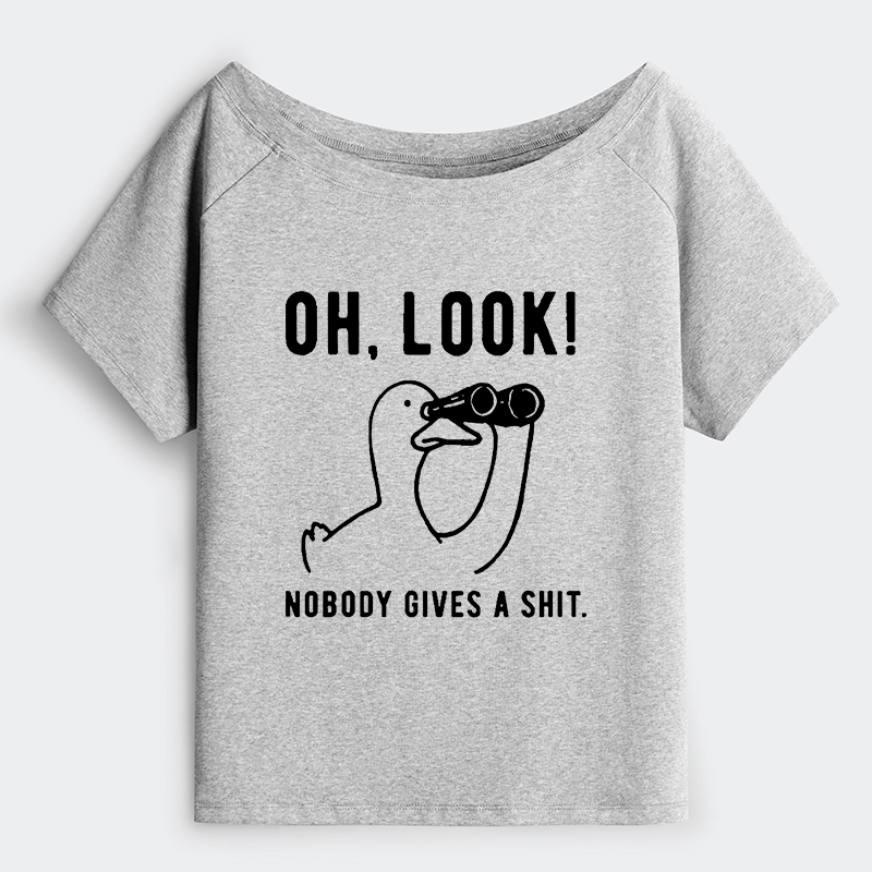 Tokyo-Tiger No One Cares About The Duck Off Shoulder T-Shirt