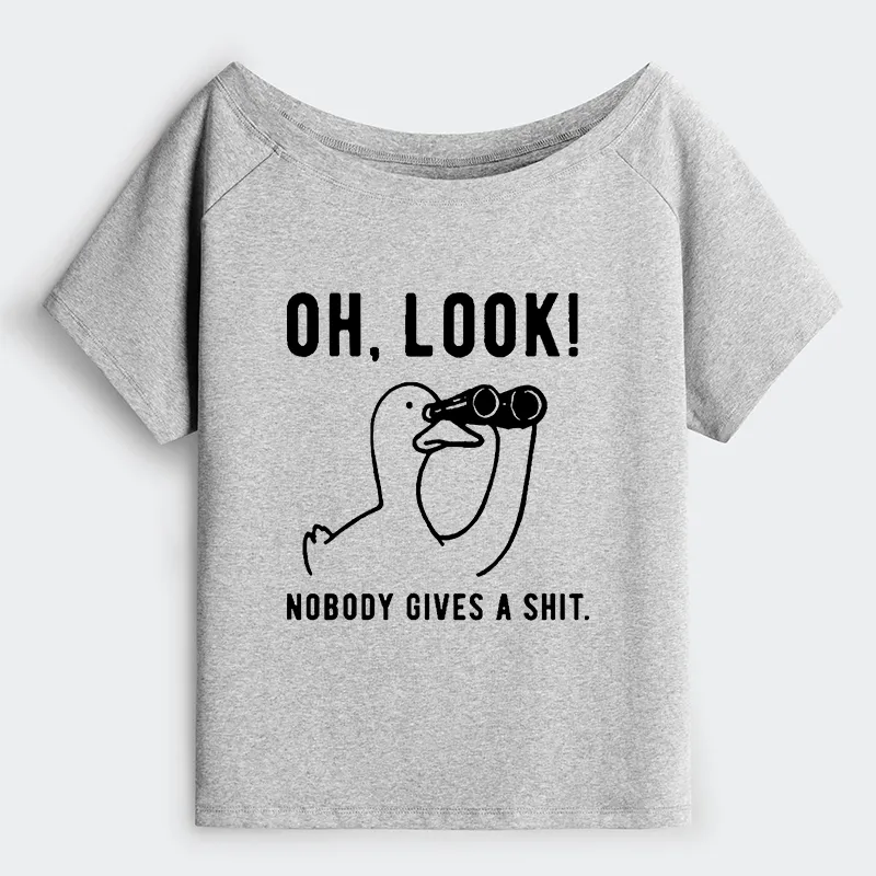 Tokyo-Tiger No One Cares About The Duck Off Shoulder T-Shirt