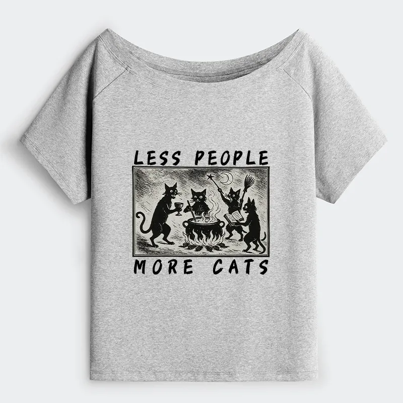 Tokyo-Tiger Cat Sacrifice Ceremony Off Shoulder T-Shirt