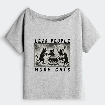 Tokyo-Tiger Cat Sacrifice Ceremony Off Shoulder T-Shirt