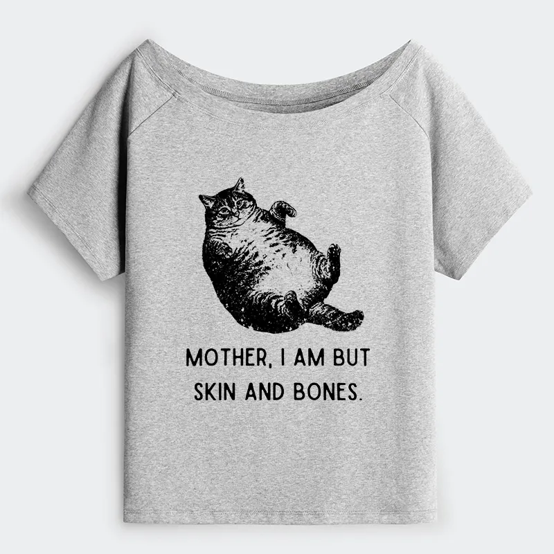 Tokyo-Tiger Overweight Cat And Its Doting Owner Off Shoulder T-Shirt