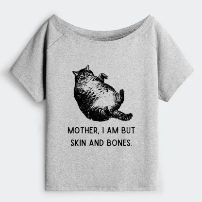 Tokyo-Tiger Overweight Cat And Its Doting Owner Off Shoulder T-Shirt