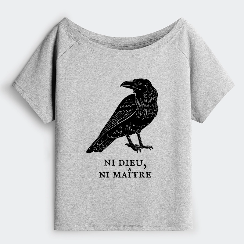 Tokyo-Tiger Crow Have A Strong Sense Of Self Off Shoulder T-Shirt