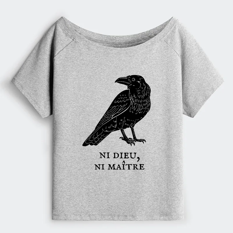 Tokyo-Tiger Crow Have A Strong Sense Of Self Off Shoulder T-Shirt