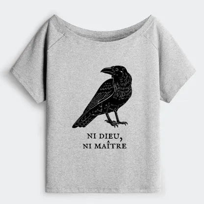 Tokyo-Tiger Crow Have A Strong Sense Of Self Off Shoulder T-Shirt