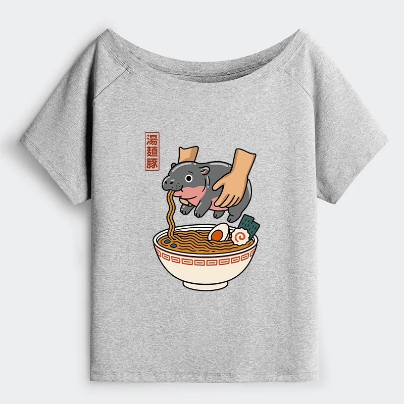 Tokyo-Tiger Noodles Got Me Off Shoulder T-Shirt