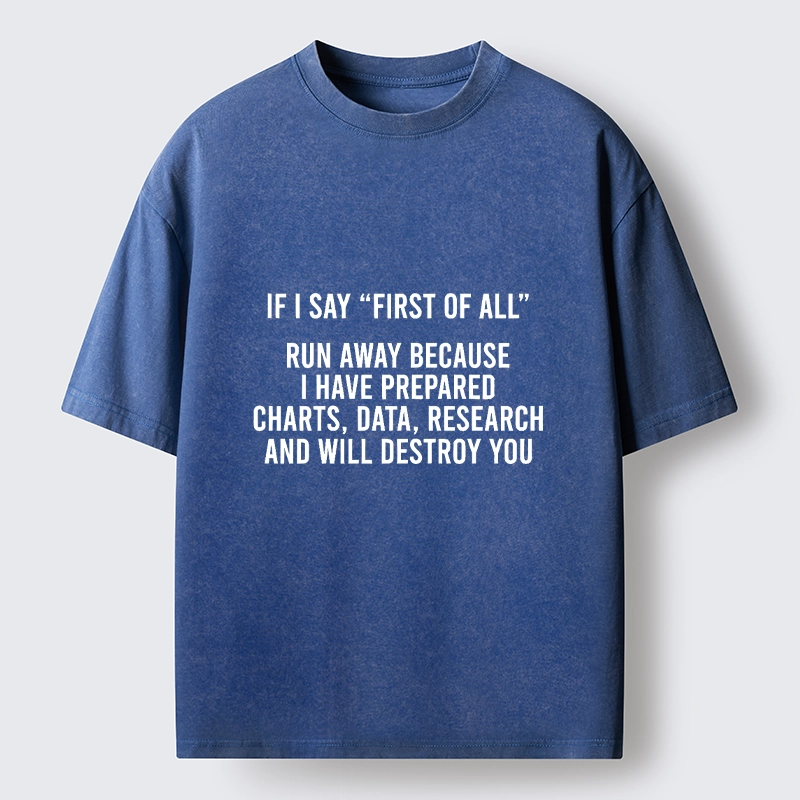 Tokyo-Tiger First Of All Debate Meme Washed T-Shirt