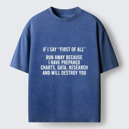 Tokyo-Tiger First Of All Debate Meme Washed T-Shirt