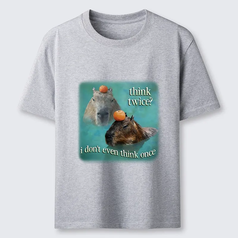 Tokyo-Tiger Capybara Think Twice Funny Meme Classic T-Shirt