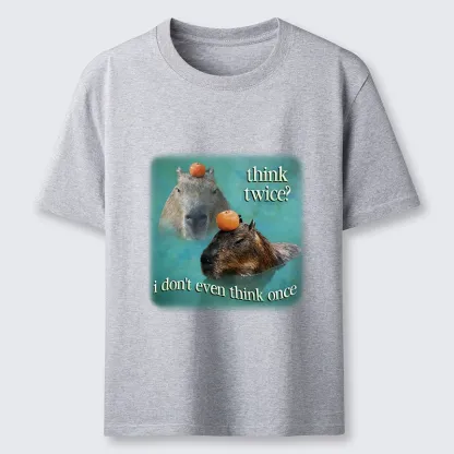 Tokyo-Tiger Capybara Think Twice Funny Meme Classic T-Shirt