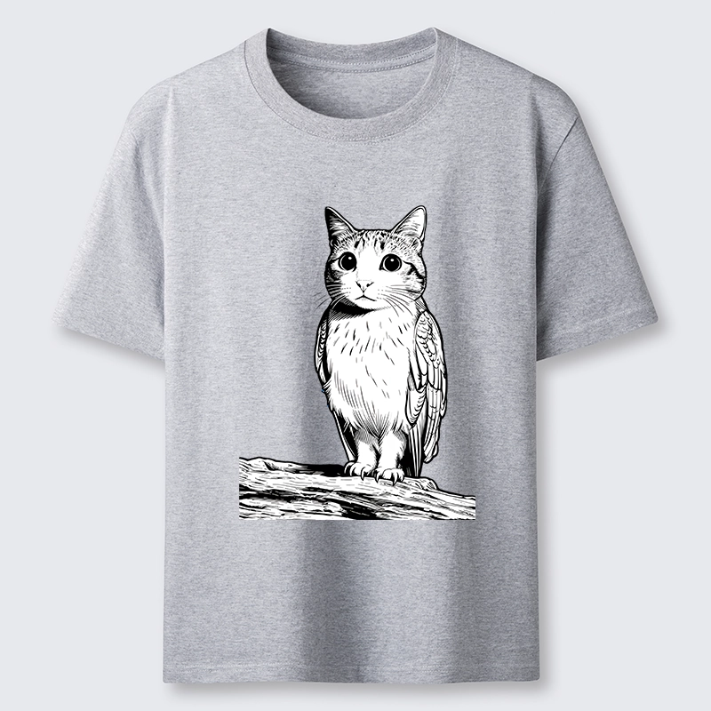 Tokyo-Tiger Funny Cat Owl Fusion Art Classic T-Shirt