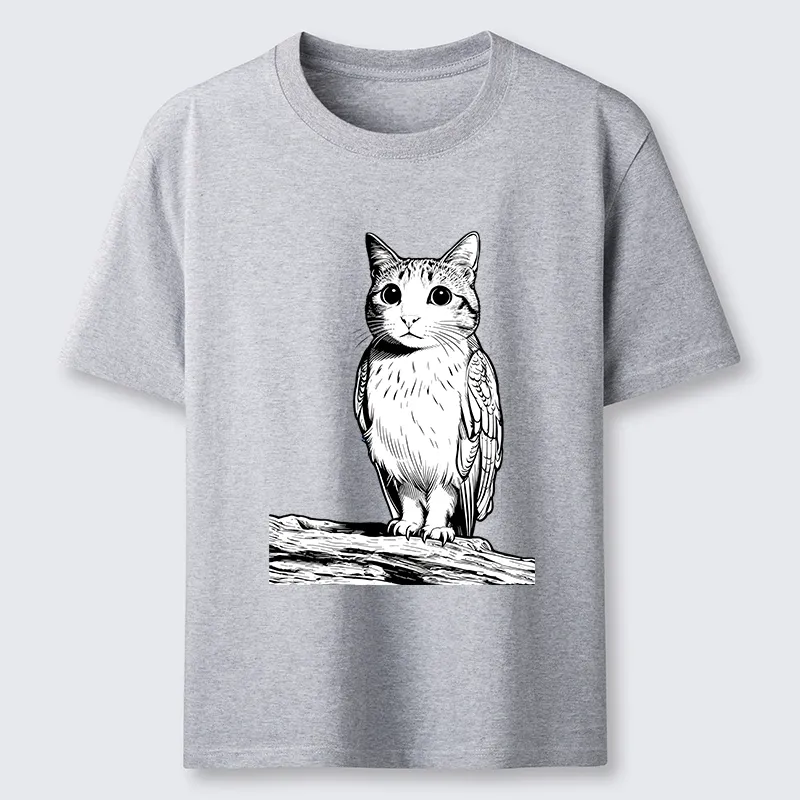 Tokyo-Tiger Funny Cat Owl Fusion Art Classic T-Shirt