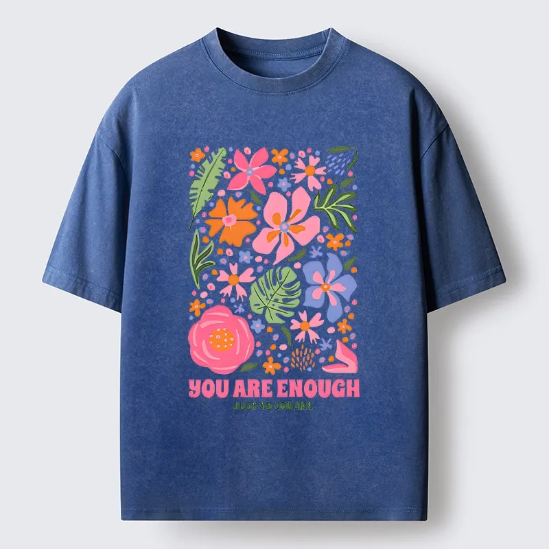 Tokyo-Tiger Flower Power Says You Got This Washed T-Shirt