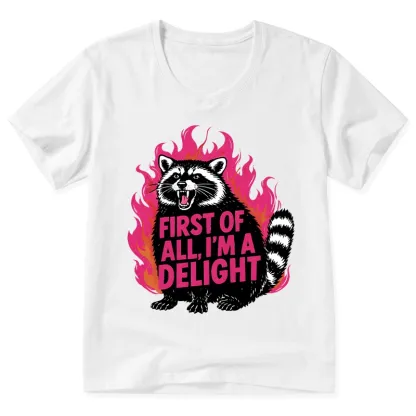 Tokyo-Tiger Angry Raccoon Funny V-Neck Classic T-Shirt