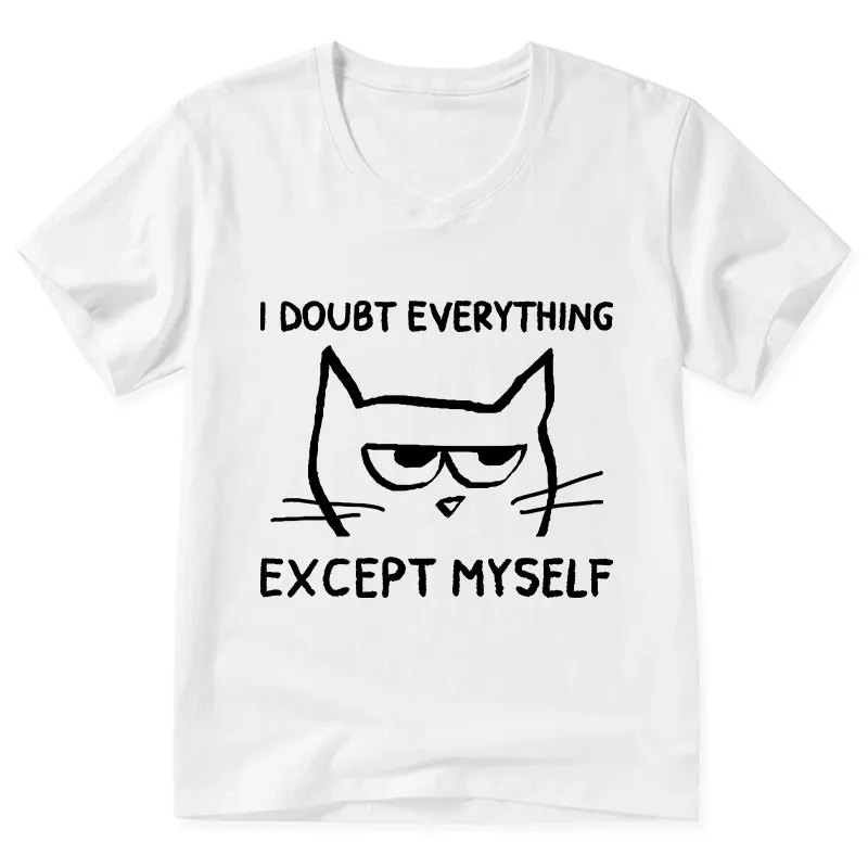 Tokyo-Tiger Confident Kitten V-Neck Classic T-Shirt Sale