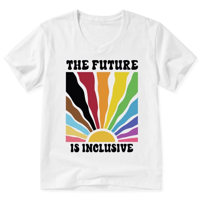 Tokyo-Tiger Pride Future Is Inclusive V-Neck Classic T-Shirt