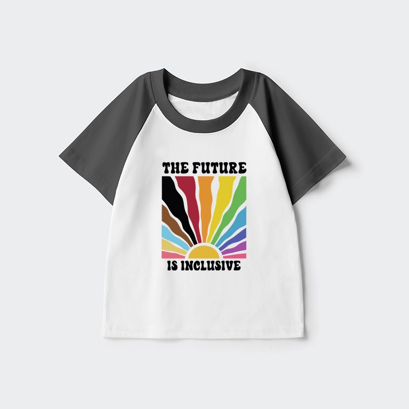 Tokyo-Tiger Pride Future Is Inclusive Kids Raglan T-shirt