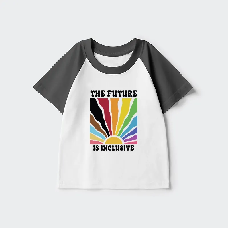 Tokyo-Tiger Pride Future Is Inclusive Kids Raglan T-shirt