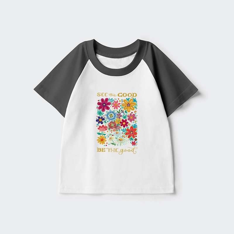 Tokyo-Tiger Flower：See The Good Be The Good Kids Raglan T-shirt