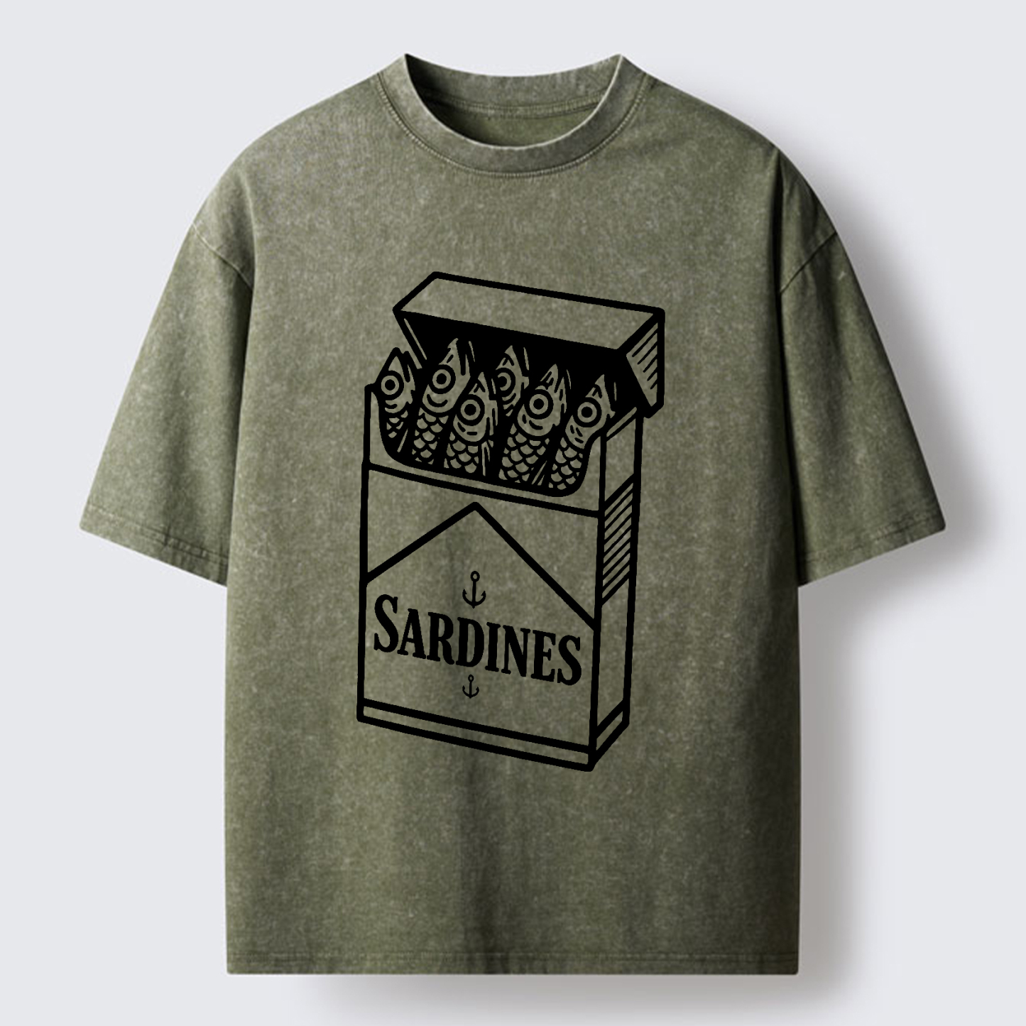 Tokyo-Tiger Deep Snack Washed T-Shirt