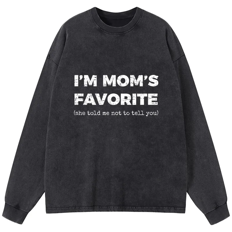 Tokyo-Tiger Mother's Day Jokes Washed Long Sleeve T-Shirt Sale
