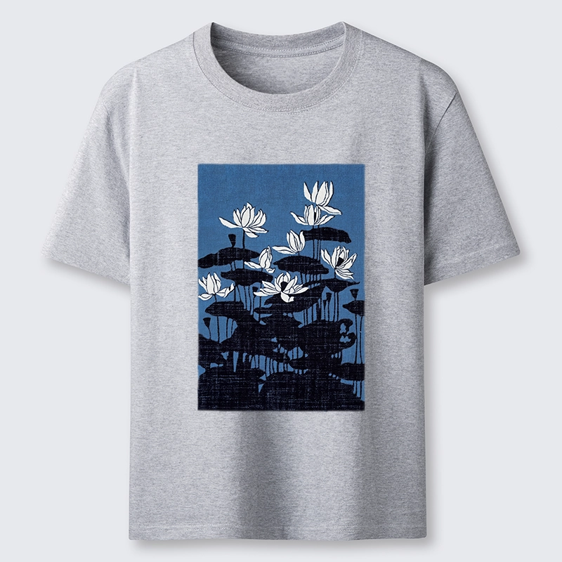 Tokyo-Tiger Blue Lotus Japanese Art Classic T-Shirt