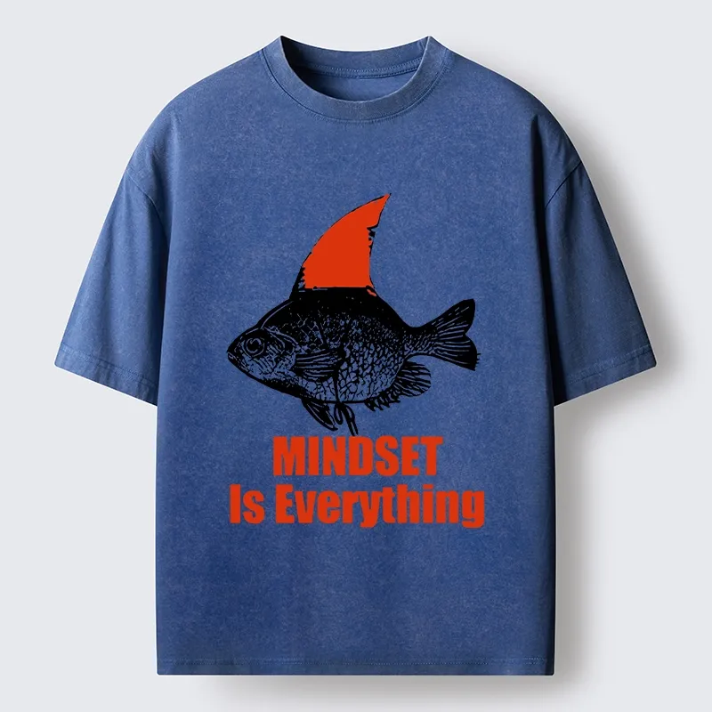 Tokyo-Tiger Funny Be The Shark You Want To Be Washed T-Shirt