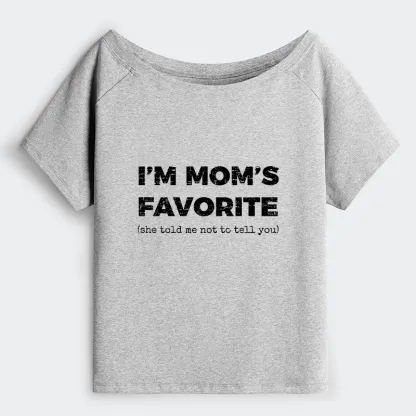 Tokyo-Tiger Mother's Day Jokes Off Shoulder T-Shirt