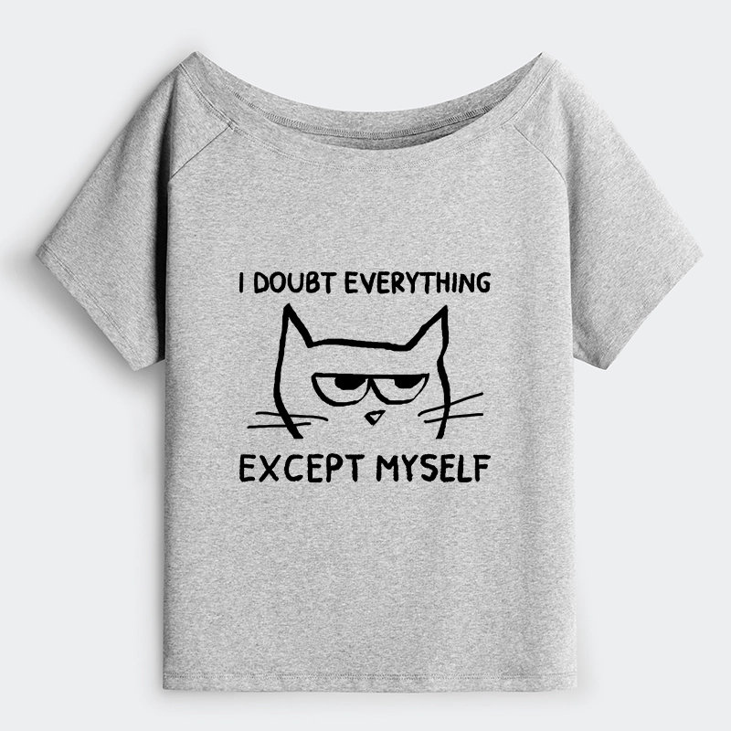 Tokyo-Tiger Confident Kitten Off Shoulder T-Shirt